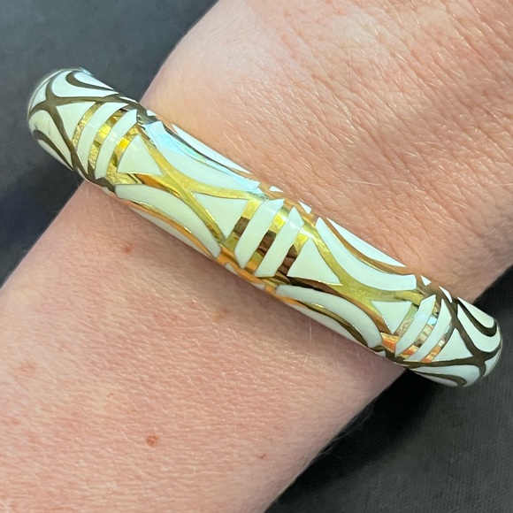 AHC Pillar bracelet; white and gold - Picture 1 of 4